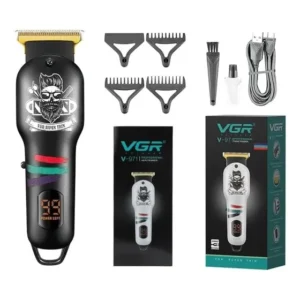 Máquina De Corte Vgr V-971 Maquininha Profissional Barbearia Cor Preto
