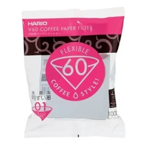 Filtro V60 01 Hario De Café Pacote Com 100 Unidades Coador