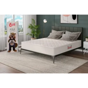 Colchão Na Caixa D Comfort Espuma D33 Castor 158x198x17cm Creme