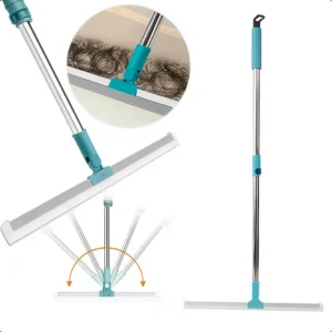 Rodo Vassoura Magico Cabo Ajustável e GRANDE 140cm Multioso Silicone Limpeza Fácil de Vidro Piso Porcelanato Pelos de Pet Cabelo Cabo MARCA GUICON