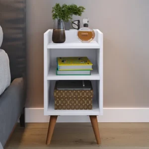 Mesa De Cabeceira Criado Max Quarto Com Suporte Celular Lux