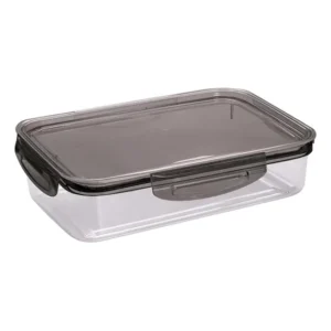 Pote Trava Mais Ret Cristal 1,1l B4 Plasutil Cinza