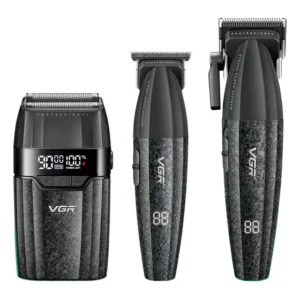 Kit De Máquinas Vgr V-640 S3 - Black Preto 127/220v