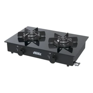 Fogao De Mesa À Gás 2 Bocas Flamalar Vitreo Venax Preto Preto