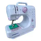 Mini Máquina De Costura Portátil Tomada Com Pedal Lanmax Branco 127/220v - Imagem 4