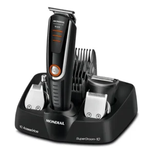 Aparador De Pelos Supergroom Mondial Bg-16 Cor Preto/laranja