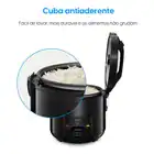 Panela Elétrica De Arroz Elgin 5 Xícaras 400w Preta - 220v Preto 220v 60hz - Imagem 3