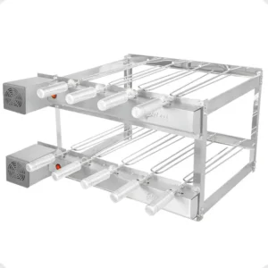 Churrasqueira Gira Grill 9 Espetos Dupla Inox 2 Andares Gg7