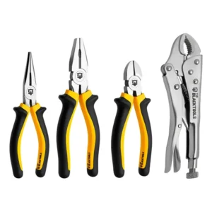Alicate Universal Bico Corte E Pressão Kit Jogo De 4 Peças