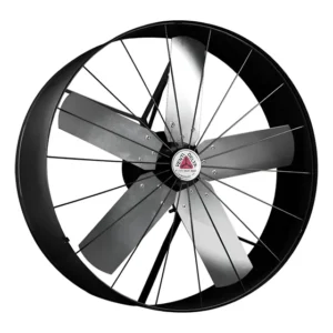 Exaustor Industrial Axial Venti-Delta 50cm 6 Pás Aço Bivolt Preto