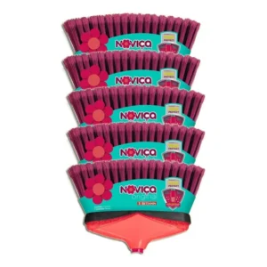 Vassoura Noviça Bettanin Colorida Original Sem Cabo Kit 5