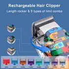 Maquina Cortar Cabelo Kemei Profissional Grafites Max-2092 Cor Estampada - Imagem 8
