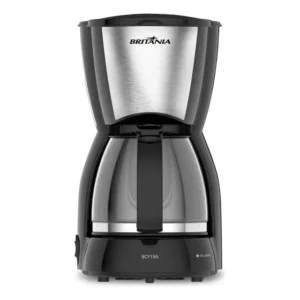 Cafeteira Britânia 18 Cafezinhos Bcf19a Jarra De Vidro 550w Cor Preta