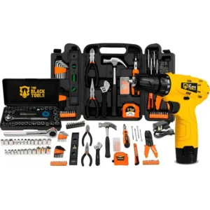 Kit Jogo Ferramentas 169 Peças Soquetes + Parafusdeira 12v