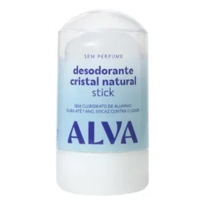 Desodorante Stick Cristal Natural Alva 60g Sem Alumínio e Vegano