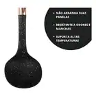 Kit 4 Utensílios Concha Espátula E Pegador Cozinha Silicone Preto - Imagem 3