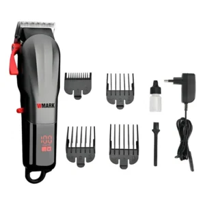 Maquina De Cortar Cabelo Wmark Display Ng115 Profissional Cor Preto