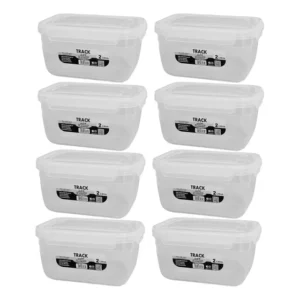 Kit 10 Marmitas 2l Pote Reutilizavel Transparente Fitness
