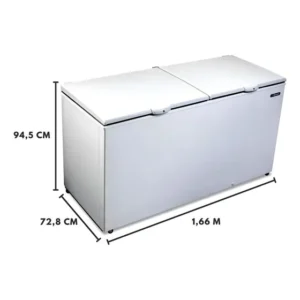 Freezer 546 Lts Horizontal Da550 Metalfrio Dupla Ação