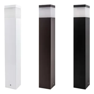 Poste Luminária Starlumen ST222 Balizador Piso Alumínio Pra Jardim 50cm St222 Cúpula Preto
