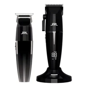 Máquina de Cortar Cabelo JRL Onyx + 2020t Sem Fio Cor Preto