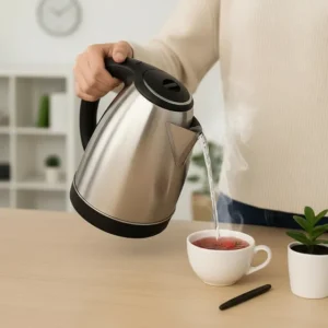 Chaleira Jarra Elétrica De Inox 2 Litros Esquenta Rápido