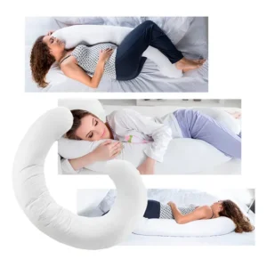 Fibrasca travesseiro corpo anatômico minhocão multiuso 1.5m cor branco