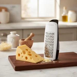 Ralador Queijo Manual 1 Lâmina Inox Com Recipiente Cozinha