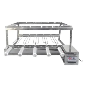 Churrasqueira Giratória Brasa Grill Gira 5 Espetos Inox 70cm