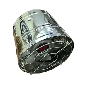 Exaustor Axial Mared 25cm Alta Vazão 90W Inox Bivolt para Churrasqueira