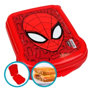 Porta Lanche Sanduicheira Homem Aranha Plástico Spider-man Infantil Para Lancheira Escolar - Plasutil