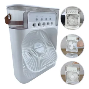Mini Climatizador Frio B-max Branco 600ml Umidificador C Led Branco 127/220v