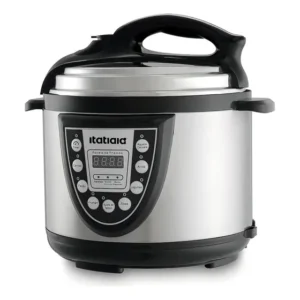 Panela De Pressão Elétrica Midi 5l Inox Com Preto Itatiaia