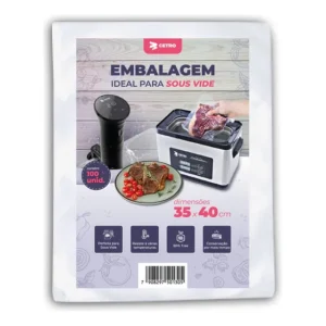 Embalagem Sous Vide 35x40 - 100 Unidades Cor Transparente