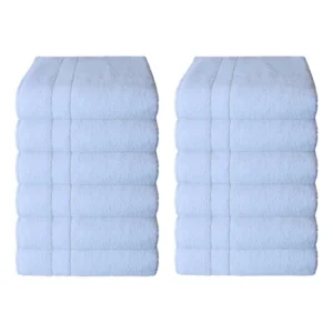 Toalha De Rosto Teka Profiline Mônaco 70x45cm - Kit 12 Cor Branco