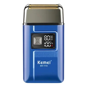 Máquina de Barbear Shaver Elétrico KM-1112 Profissional Recarregável Bivolt