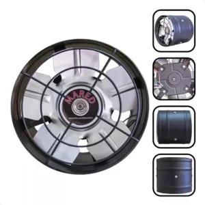 Exaustor Industrial Mared 20cm Alta Vazão 90W 3500rpm Bivolt Parede