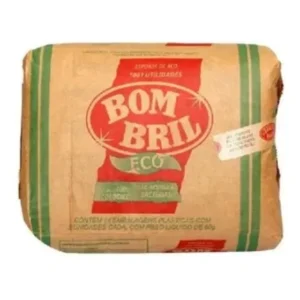 Kit C/14 Pacotes De Esponja De Aco Bombril Fardo Limpa Louça