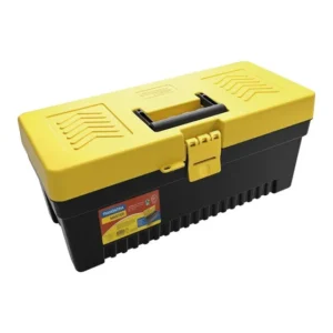 Caixa plástica para ferramentas 17 Tramontina Master cor amarelo e preto