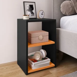 Mesa De Cabeceira Para Quarto Várias Cores Disponíveis Moderna - Preto - Cinamomo