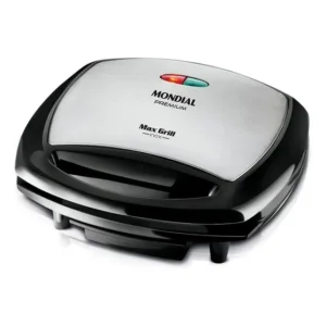 Max Grill G-07 1000w Preta E Inox Mondial Preto 220v