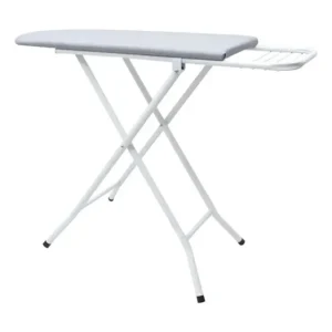 Tabua De Passar Roupa Reforçada Com Porta Ferro 3 Alturas Branco