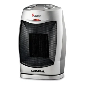 Aquecedor Elétrico De Ar Mondial Termo Ceramic A05 Preto Com Prata 110v