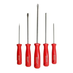 Jogo De Chaves Aço Cromo Fenda E Philips Gedore Red 5 Peças