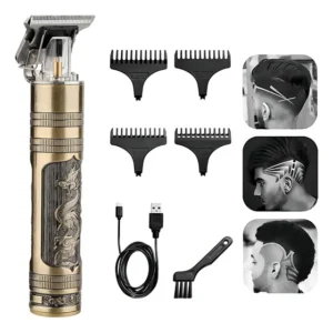 Máquina Cortar Cabelo Barba Bellator Retro Dragão Sem Fio Bivolt
