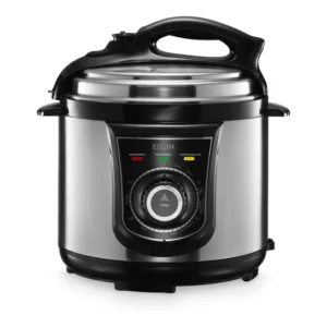 Panela De Pressão Elétrica Elgin Ppr 4l 840w Inox 220v Prateado/preto 220v