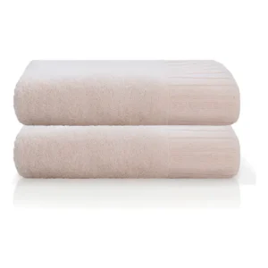 Kit 02 Toalhas De Banho Gigante Velour Camesa 100% Algodão Cor Rosé