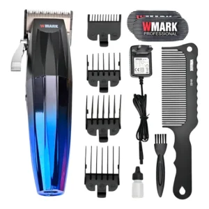 Maquina De Cortar Cabelo Sem Fio Wmark Ng-222 Profissional Cor Azul