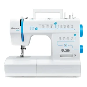 Máquina De Costura Portátil Genius Plus Jx-4035 Elgin 110v Branco 127v