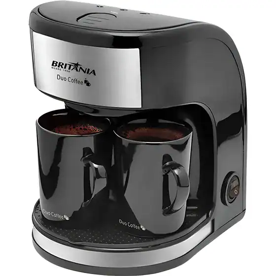 Cafeteira Duo Coffee 450w 2 Bicos Britânia Cor Preto 220v Preto 220v